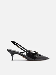 AREZZO A132110001 SLINGBACK PRETO