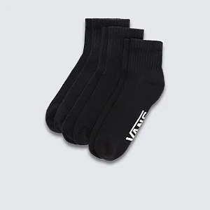 KIT 3 PARES DE MEIA PRETO 36/40 VANS VN000FV7BLKC