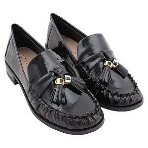 LUZ DA LUA 60560003 MOCASSIM VERNIZ PRETO