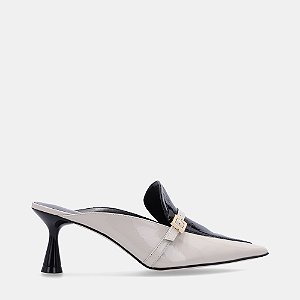 LUZ DA LUA 60750002 MULE VERNIZ PU/VERNIZ PU PANNA/PRETO