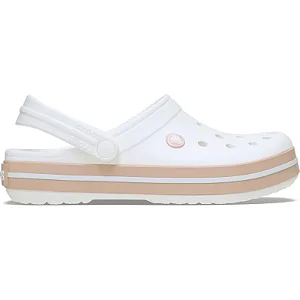 CROCS 11016 CROCBAND WHITE/PINK CARAMEL