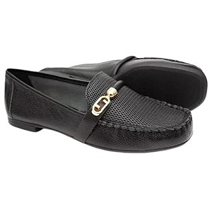 LUZ DA LUA 60260017 MOCASSIM RAVENA PRETO