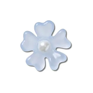 JIBBITZ 10015377 FLOR AZUL COM PEROLA
