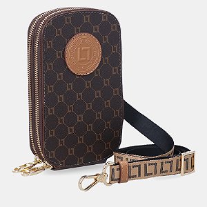 LUZ DA LUA 2000295 BOLSA MINIBAG BELLA MONOGRAMA MOCCA