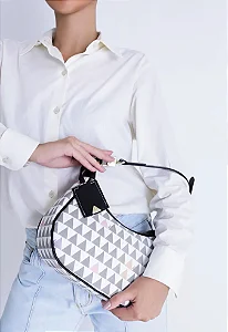 SCHUTZ S500182148 BOLSA TIRACOLO TRIANGULO BRANCO