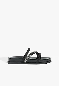 SCHUTZ S215640474 PAPETE BLACK/CRISTAL