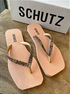 SCHUTZ S222950010 CHINELO NUDE/CRISTAL