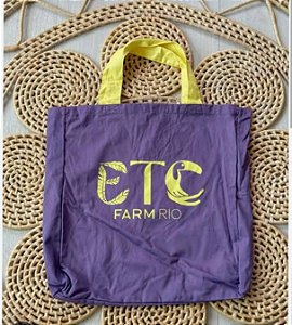 FARM 78331719Q TOTEBAG FARM PRAIANA COLETIVO ETC ROXO