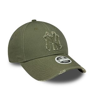 NEW ERA 60758944 BONÉ WMNS DISTRESSED 9FORTY NEYYAN  RIG VERDE