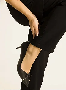 AREZZO A119040060 SCARPIN PRETO