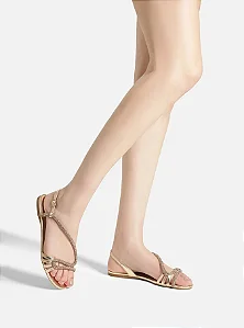 AREZZO A044850530 SANDÁLIA PLATINO