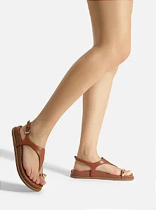 AREZZO A135550049 SANDÁLIA PAPETE SOUL NATURAL