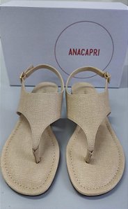 ANACAPRI C304120027 SANDÁLIA LINHO/NATURAL