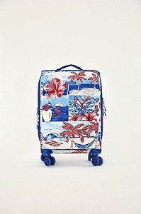 FARM 683303P MALA ME LEVA TECIDO VIAJANTE DIÁRIO BRANCO/AZUL