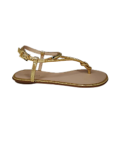 LUZ DA LUA 52217800 SANDALIA FAVO/GOLD