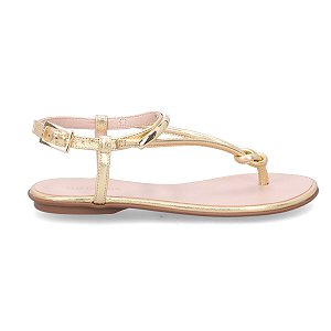 LUZ DA LUA 52217800 SANDALIA LAMINATI GOLD