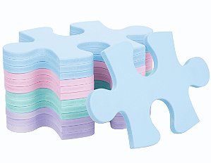 Quebra Cabeça Gigante Para Decoração De Parede Kit 12 Peças
