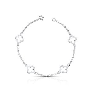 Pulseira Trevo em Prata 925 – Elegância e Sorte