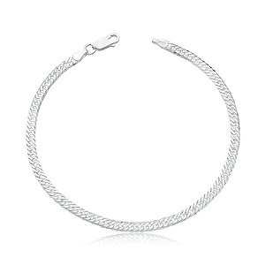Pulseira Elos Duplos em Prata 925 - 18 cm