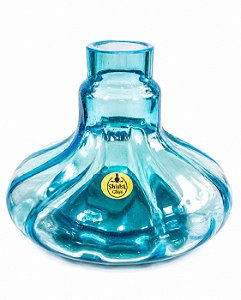 Jarro Shisha Glass Aladim Azul Claro 14cm