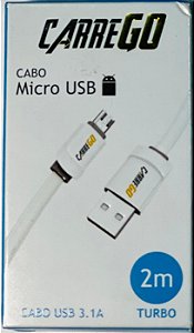 Cabo Micro Usb Carrego 2mt
