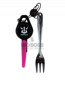 Garfo e Furador Valhalla Rosa
