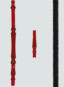 Mangueira Plastico Preto C/Piteira Vermelho