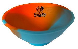 Cuia de Silicone Tonabe Azul/Laranja