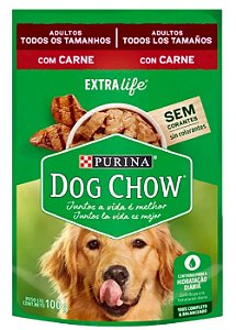 Sache Dog Chow Carne Ao Molho 100g
