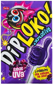 Pirulito Diploko Explosive Uva 11g