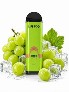 Refil Life Pod 8000 Puffs Green Grape Ice