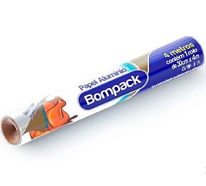 Papel Aluminio Bompack 30x4m Un
