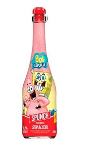 Sidra Cereser Spunch Morango Bob Esponja 660ML Sem Alcool