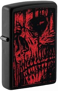 Isqueiro Zippo Red Skull Design