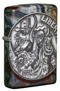 Isqueiro Zippo Pirate Coin Design