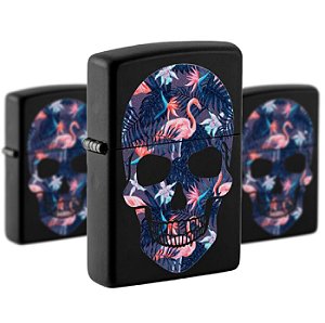 Isqueiro Zippo Flamingo Skull
