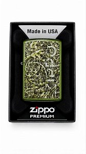 Isqueiro Zippo Folhas Design