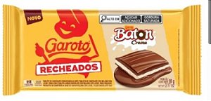 Garoto Recheado Baton Creme 90G