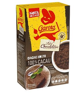 Cacau em Po 100% Garoto 200G