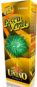 Foguete Uniao Fogos Pisca Verde 6 Unidades