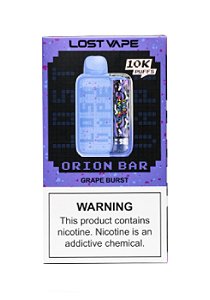 Lost Vape Orion Bar 10000 Puffs Grape Burst