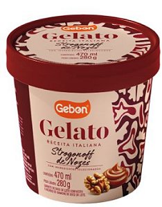 Sorvete Gelateria-Strogonoff de Nozes 470ML