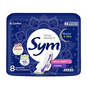 Absorvente Sym Noite e Dia Suave Com Abas