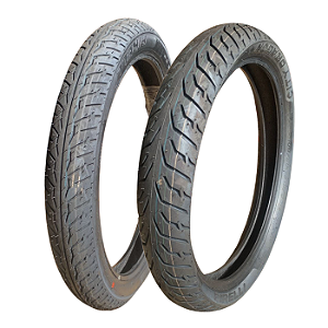 Par Pneu 80/100-18 + 100/80-18 City Dragon Pirelli Sem Câmara
