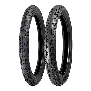 Par Pneu 80/100-18 + 90/90-18 Matrix Levorin Com Câmara