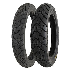 Par Pneu Moto 90/90-19 e 110/90-17 K761 TRAIL ON OFF TT Kenda