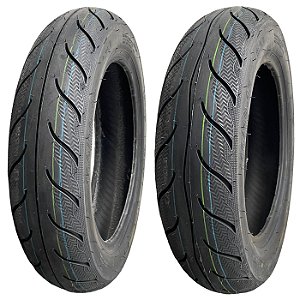 Par Pneu 100/90-12 + 110/90-12 Kenda K6009