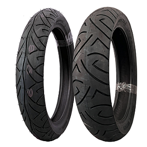 Par Pneu 110/70-17 + 130/70-17 Sport Demon Pirelli Sem Câmara