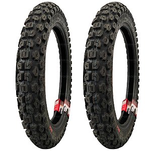 Par Pneu Moto 2.50-17 e 2.75-17 K270 TRAIL ON OFF TT Kenda
