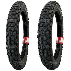 Par Pneu Moto 2.75-18 e 90/90-18 K270 TRAIL ON OFF  TT Kenda